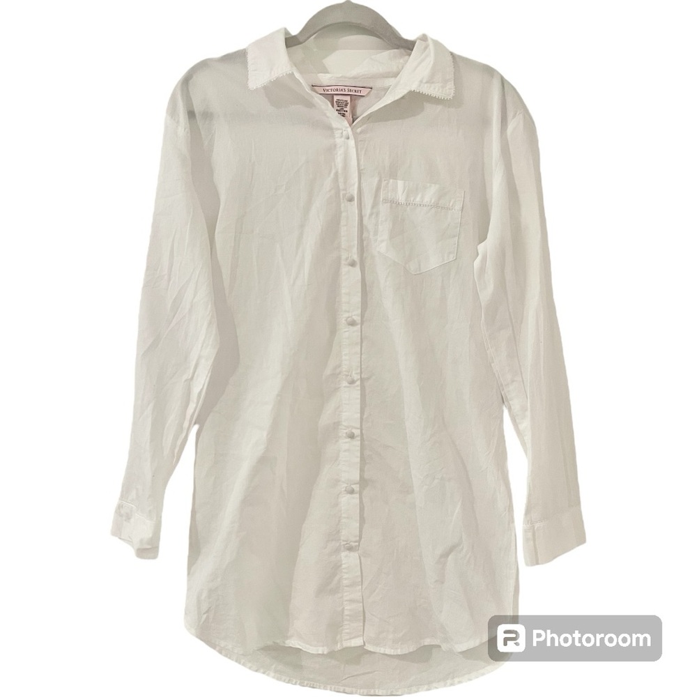 NWT Victoria’s Secret Button Down Night Gown/Shirt